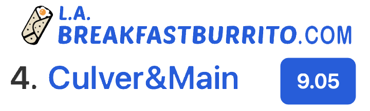 forth ranked breakfast burrito in LA